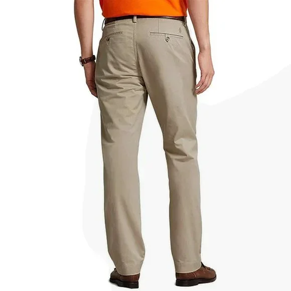 NEW Polo Ralph Lauren Stretch Straight Fit Chinos Pants!40 x 34Khaki Tan
